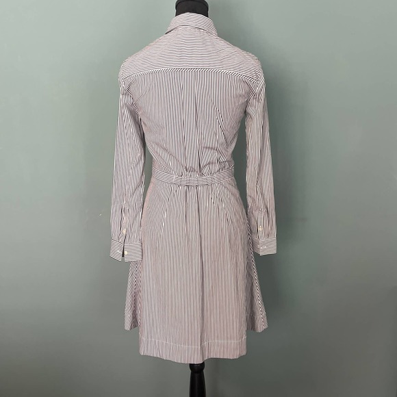 J. Crew Striped Shirt Dress - 00 - Picture 4 of 6